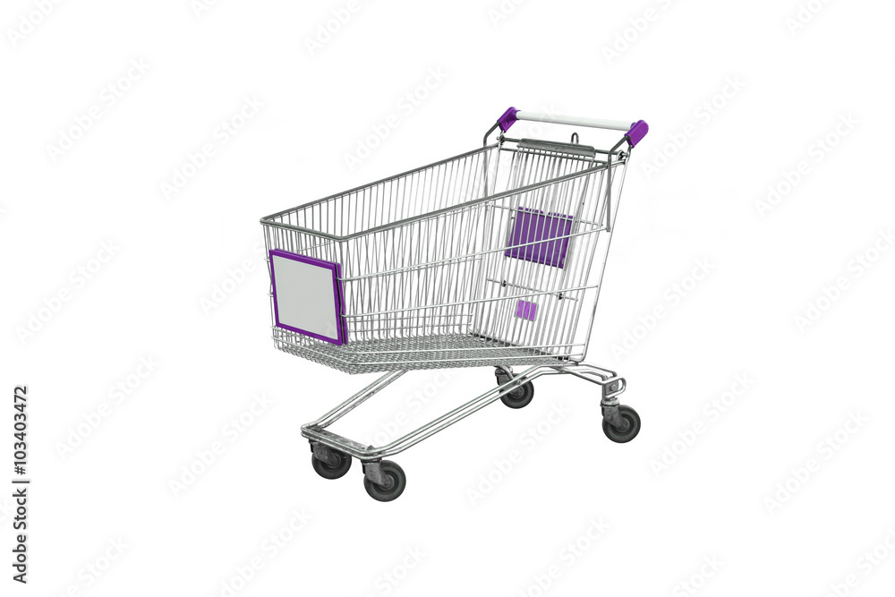 The image of shop loader under the white background The image of shop loader under the white background