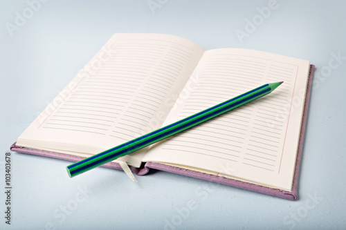 Wallpaper Mural opened notebook on the table Torontodigital.ca