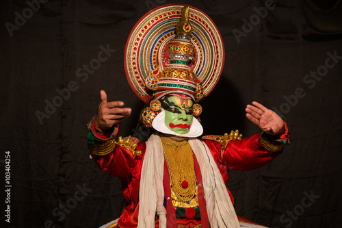 Kathakali show. Varkala, Kerala, India