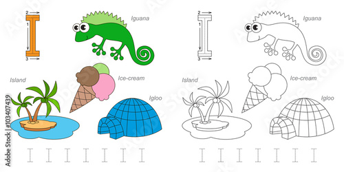 Pictures for letter I