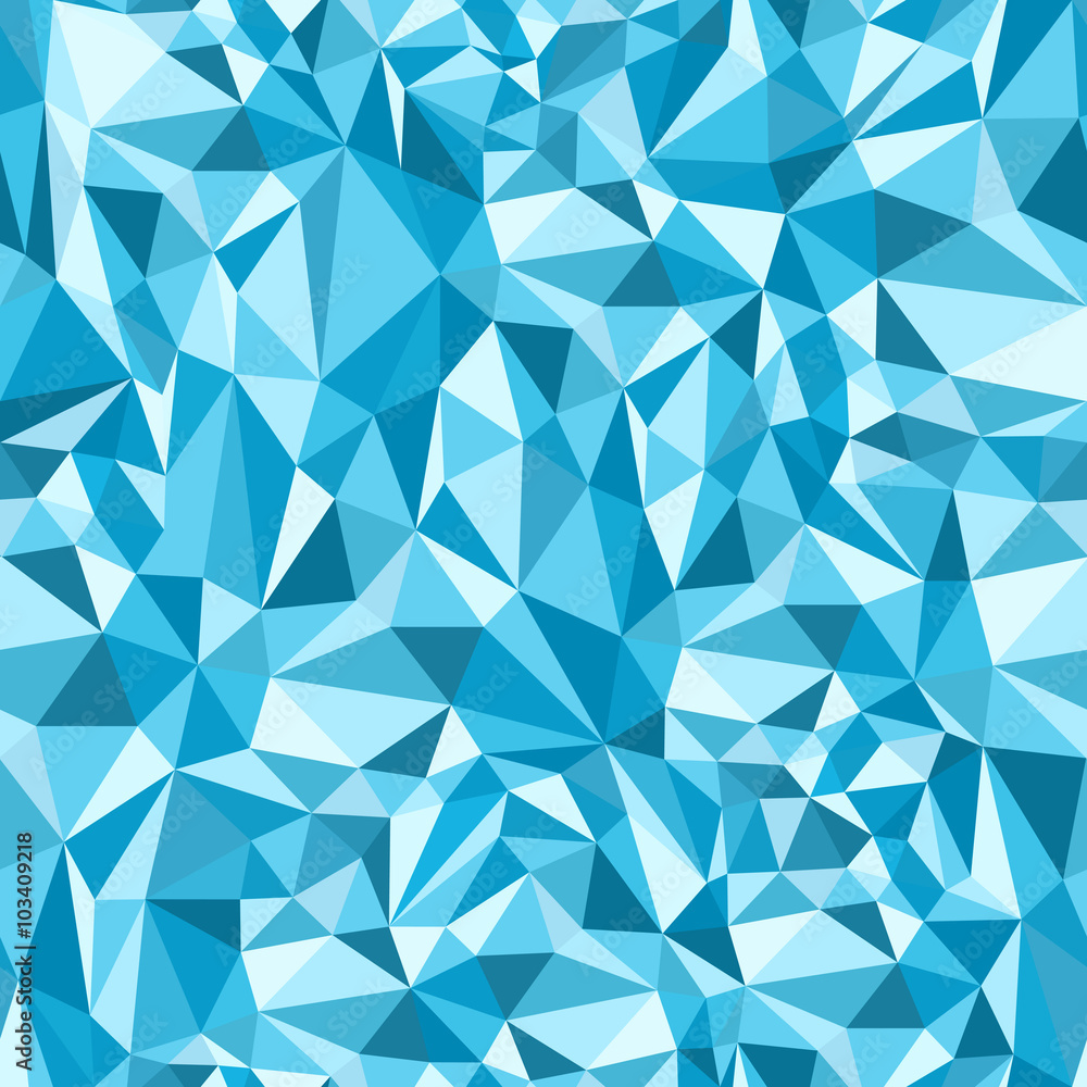 Blue Triangles Mosaic Pattern Blue Triangles Mosaic Pattern