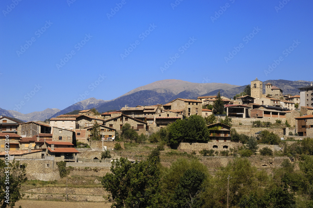 Village of Montella , LLeida province, Catalonia, Spain