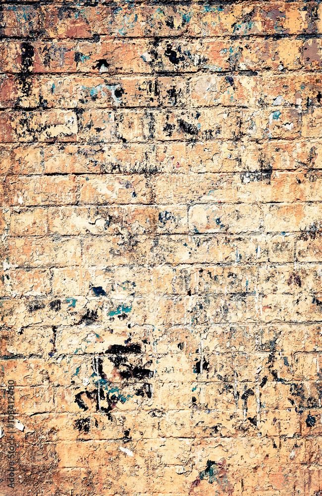 Obraz premium Old red brick wall textures and backgrounds