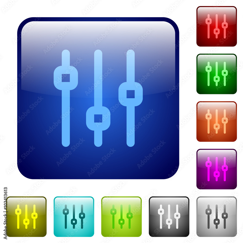 Color vertical adjustment square buttons Color vertical adjustment square buttons