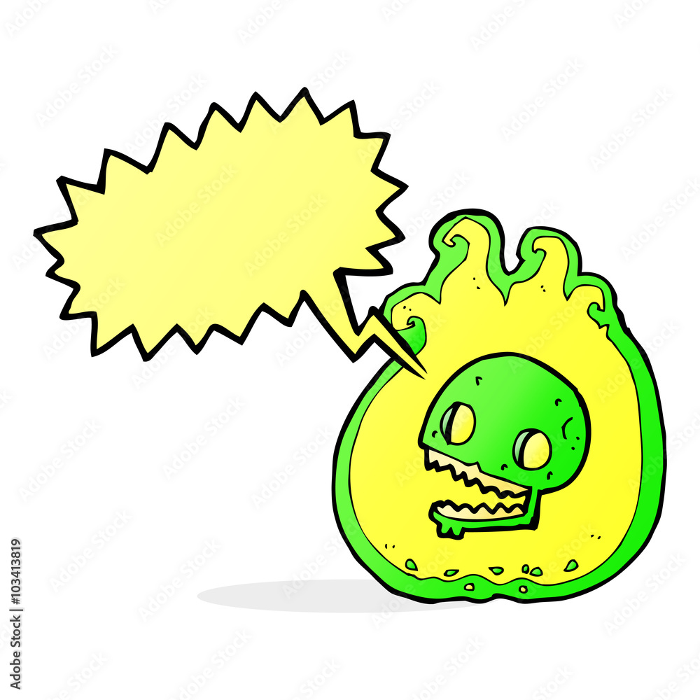 cartoon halloween flame border with speech bubble cartoon halloween flame border with speech bubble