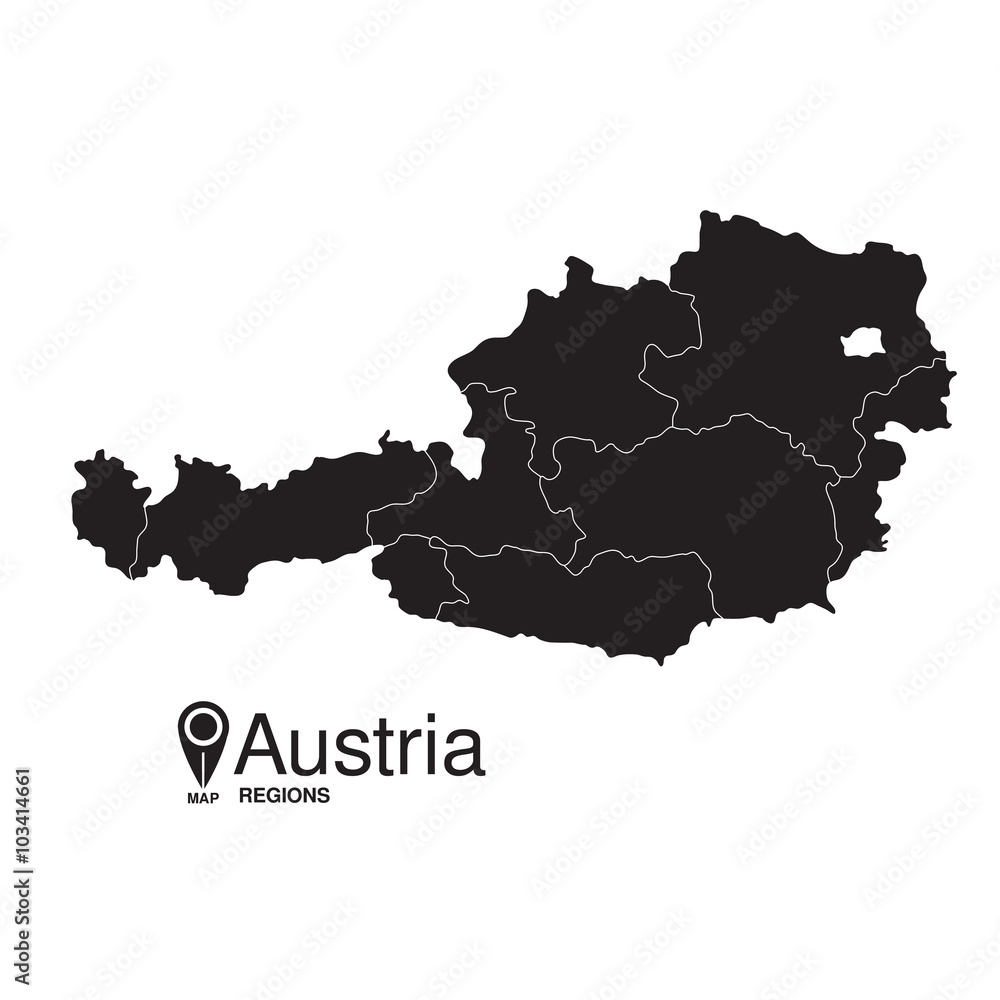 Austria regions map