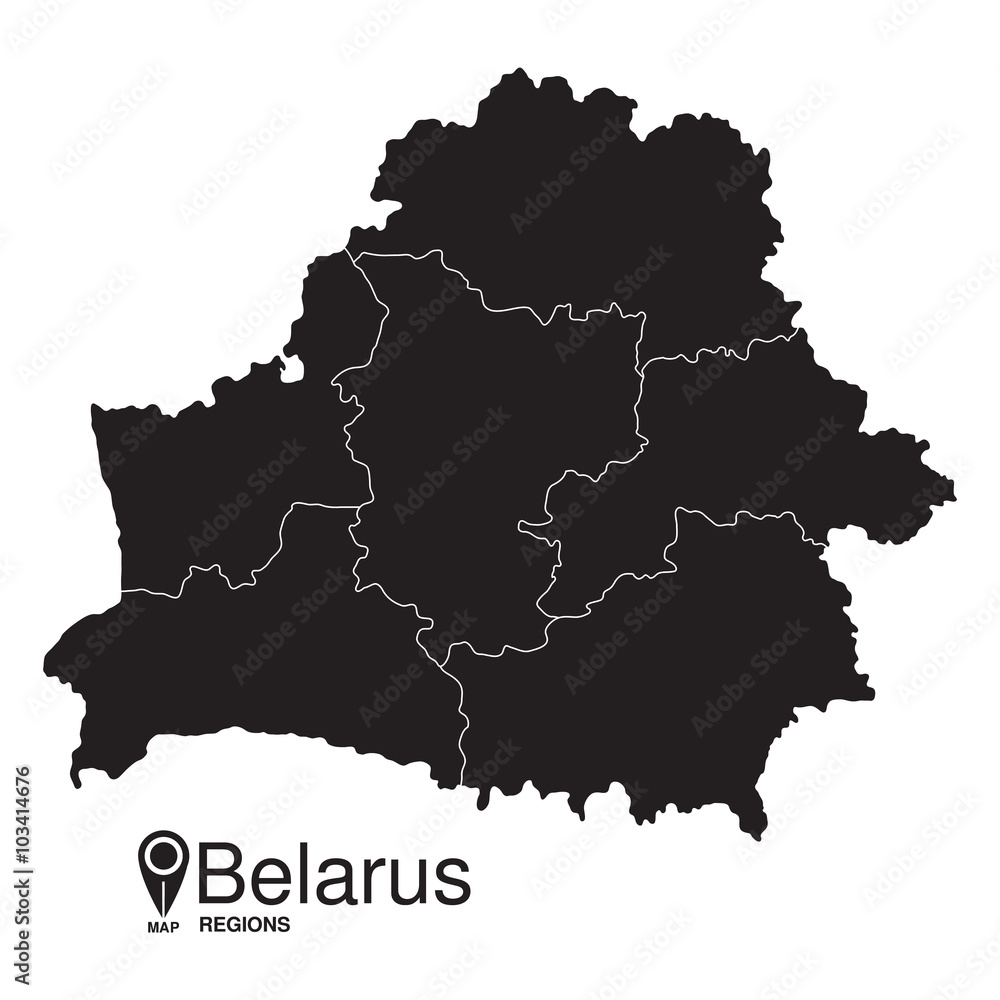 Belarus regions map