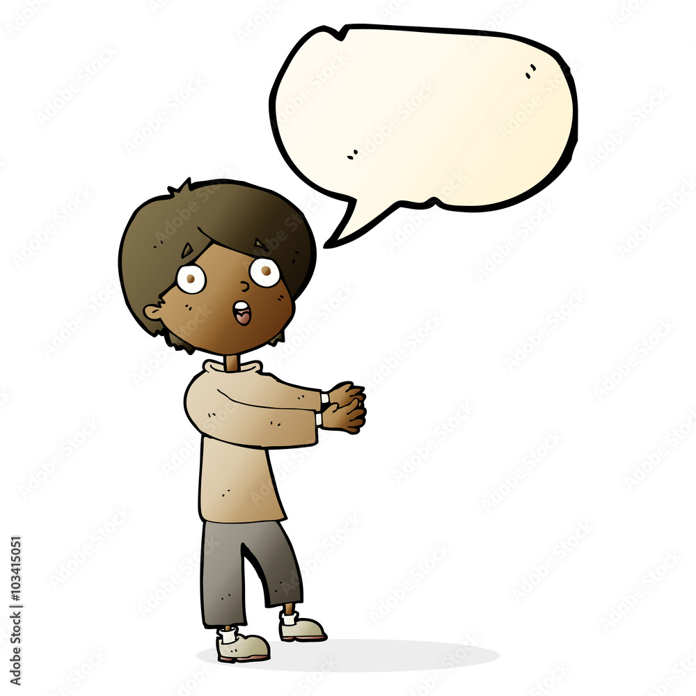 cartoon shocked boy with speech bubble cartoon shocked boy with speech bubble