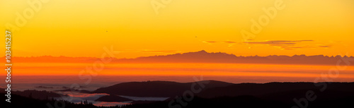 Panorama Schwarzwald mit Alpenkette