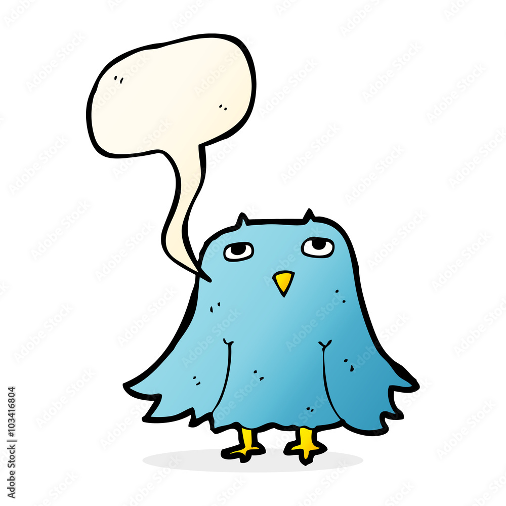 cartoon owl with speech bubble cartoon owl with speech bubble