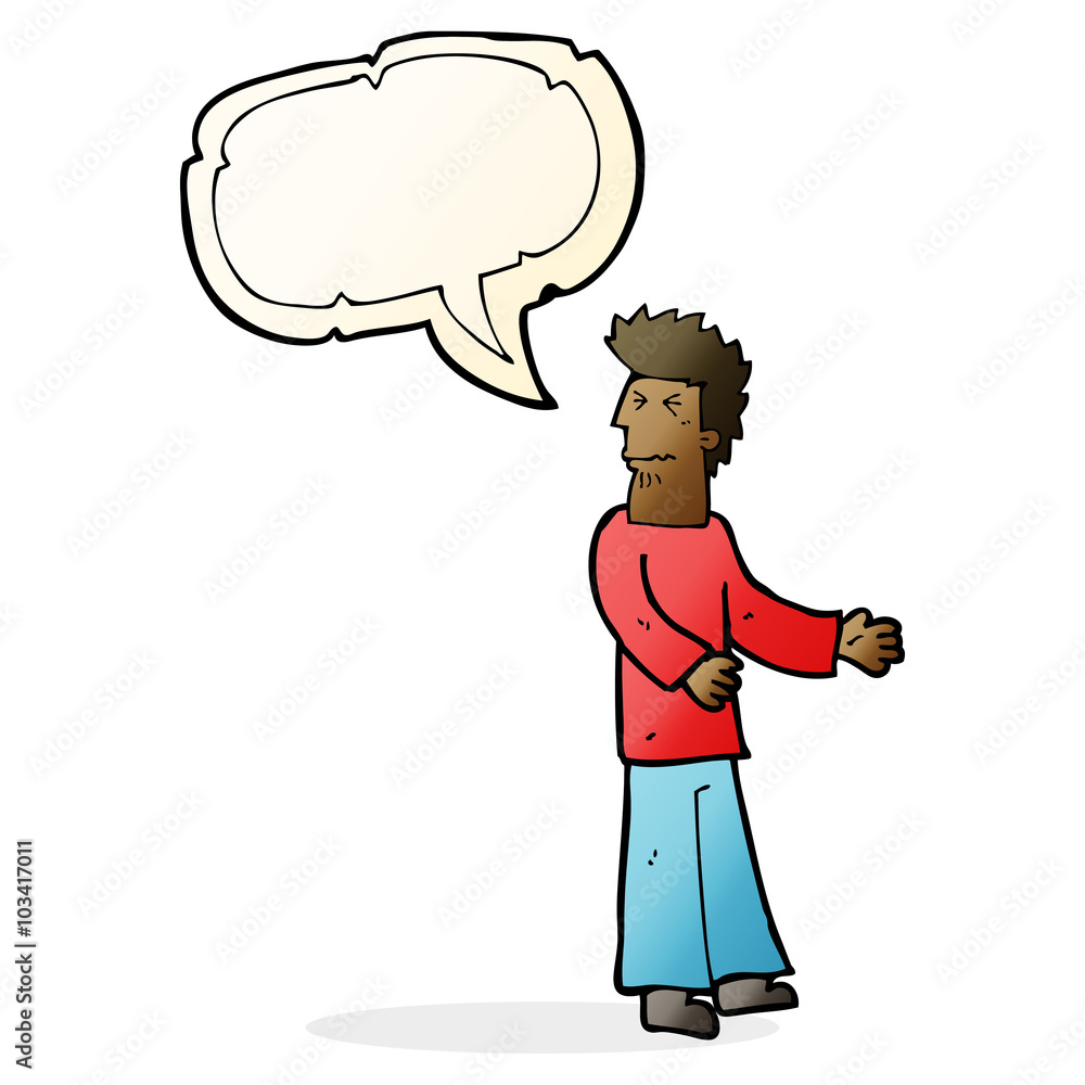 cartoon disgusted man with speech bubble cartoon disgusted man with speech bubble