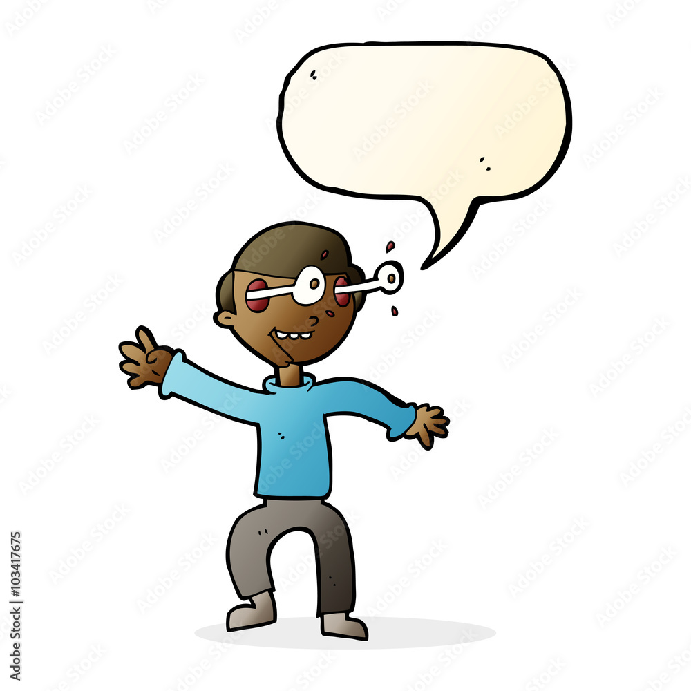 cartoon amazed boy with speech bubble cartoon amazed boy with speech bubble