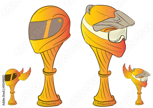 Motorcycle awards helmets