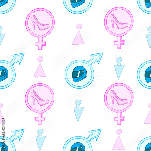 Seamless sexual signs with subjects
