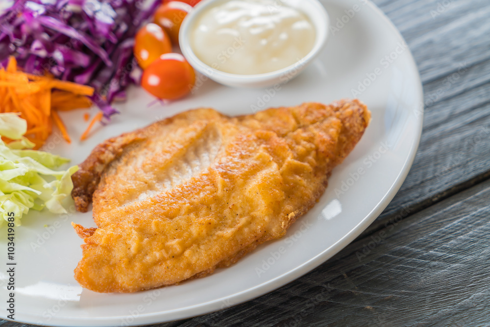 fried fish steak