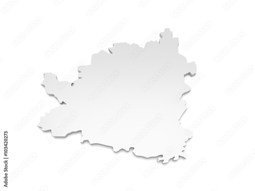 3D Karte Baden-Württemberg - Tübingen 3D Karte Baden-Württemberg - Tübingen