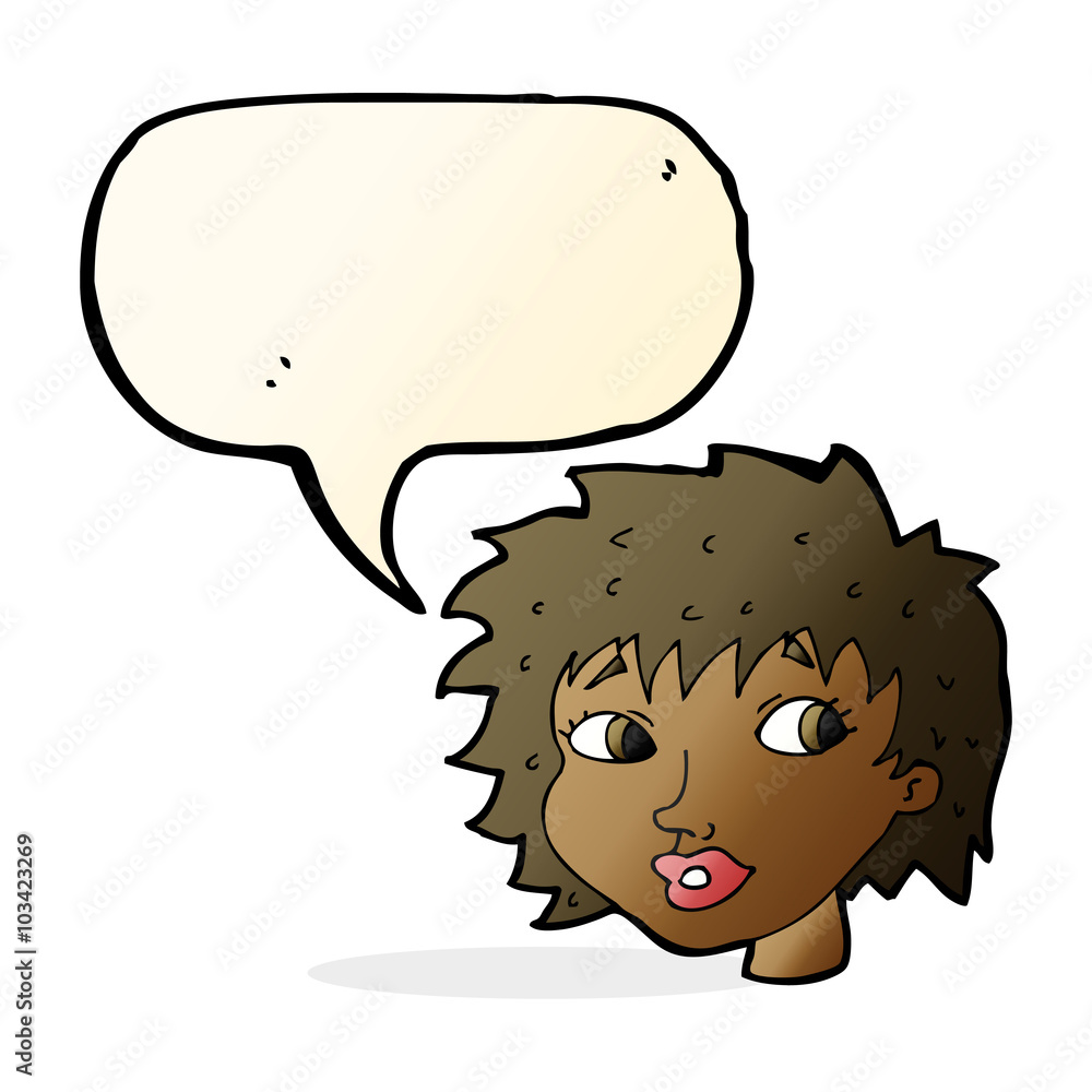 cartoon surprised woman with speech bubble cartoon surprised woman with speech bubble