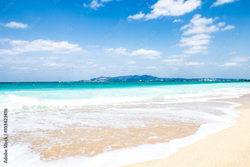 Beach, sea, seascape. Okinawa, Japan, Asia.