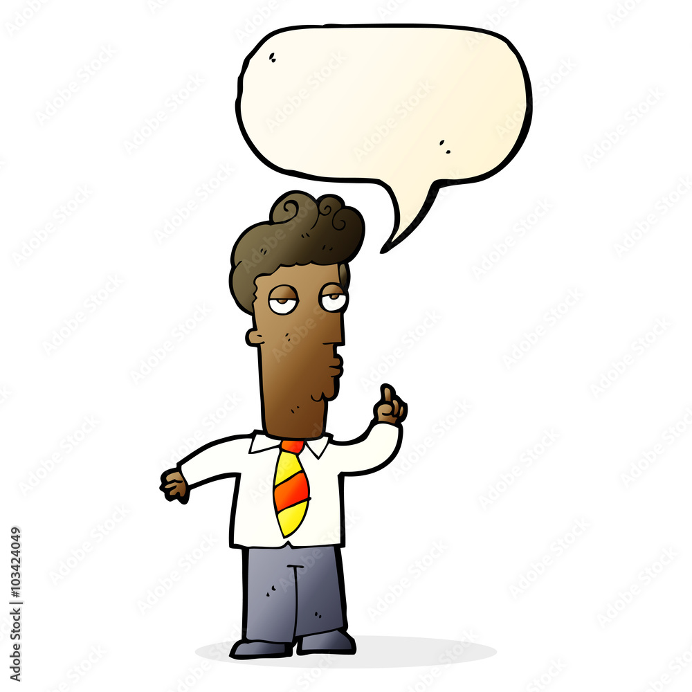 cartoon bored man asking question with speech bubble cartoon bored man asking question with speech bubble