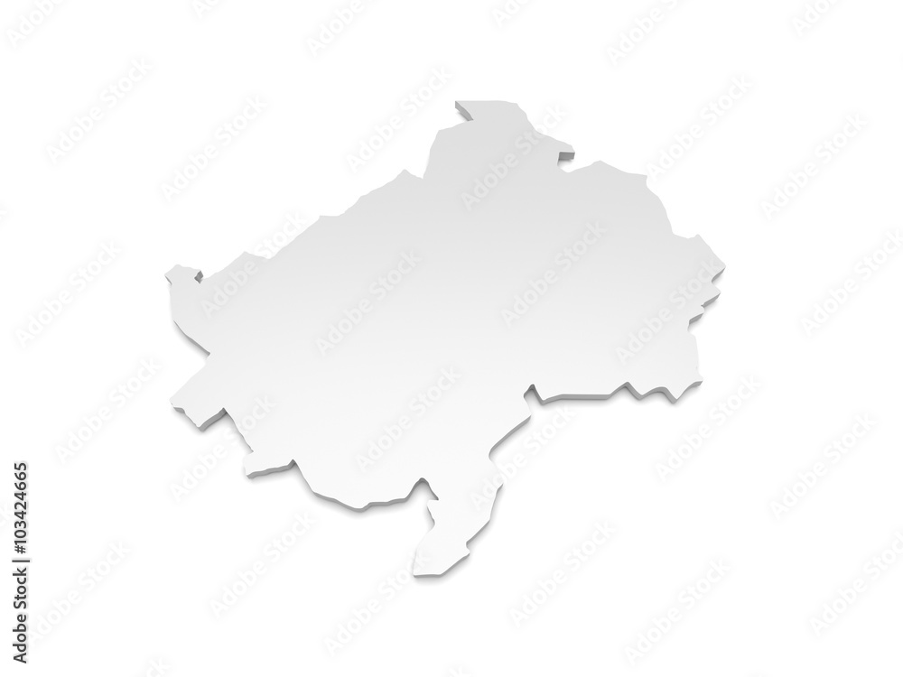 Fototapeta 3D Karte Rheinland-Pfalz - Bad Kreuznach