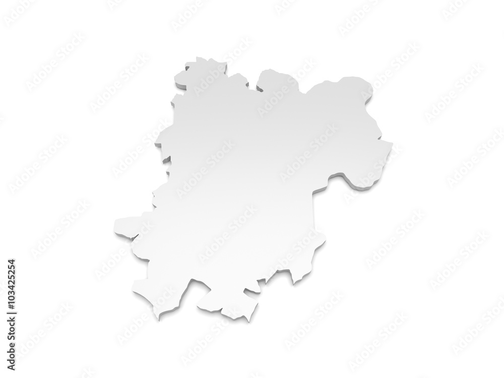 3D Karte Rheinland-Pfalz - Westerwaldkreis