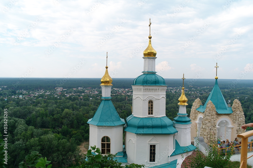 The Church of St. Nicholas on the chalk hill Svjatogorsk, Ukraine