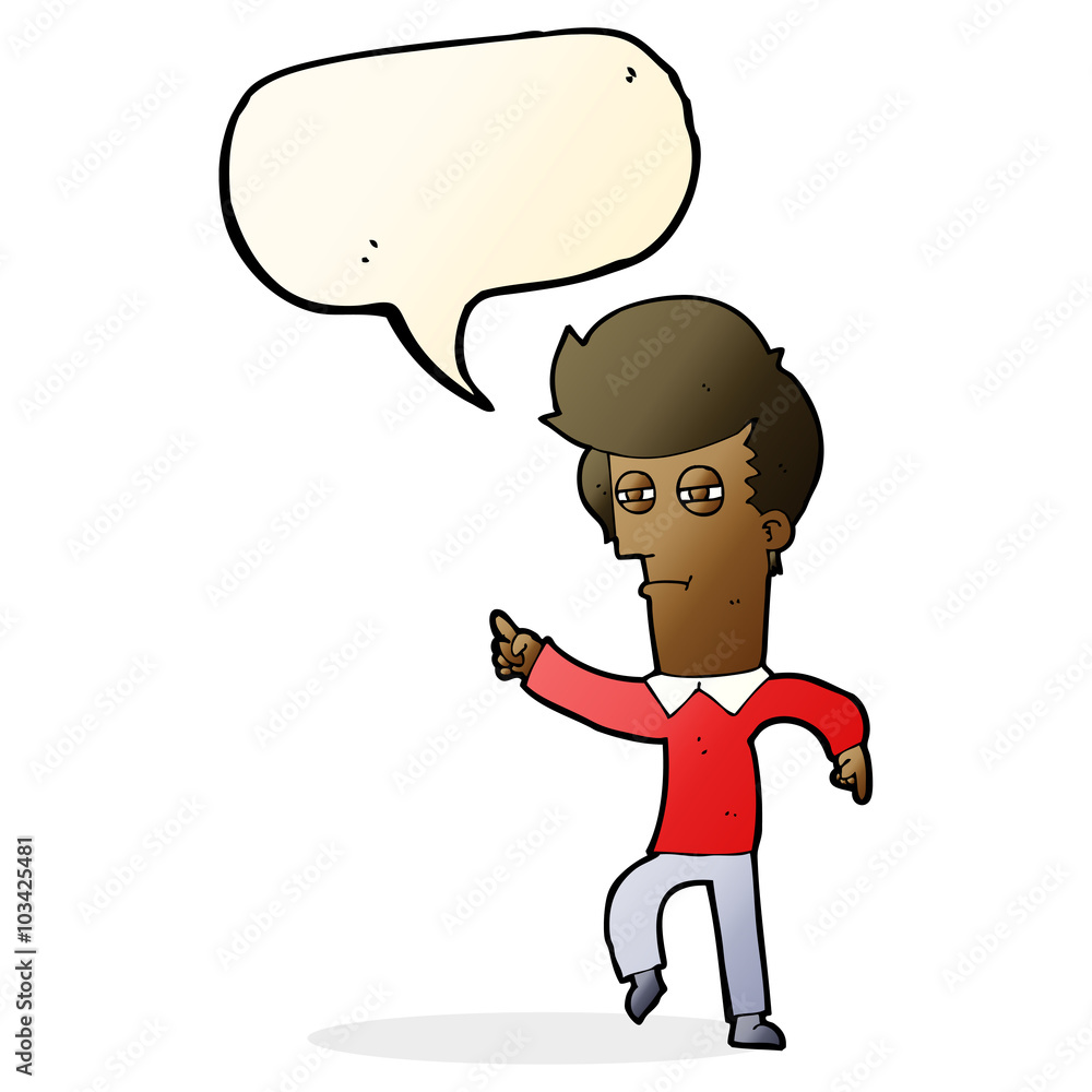 cartoon man accusing with speech bubble cartoon man accusing with speech bubble