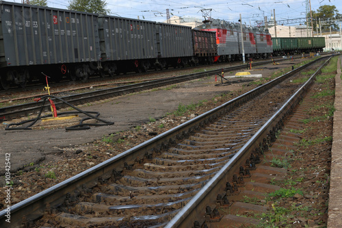 track at the railway station