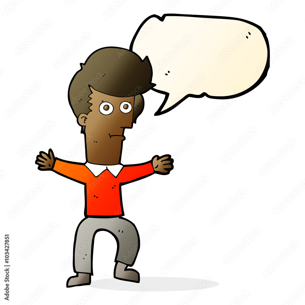 cartoon startled man with speech bubble cartoon startled man with speech bubble
