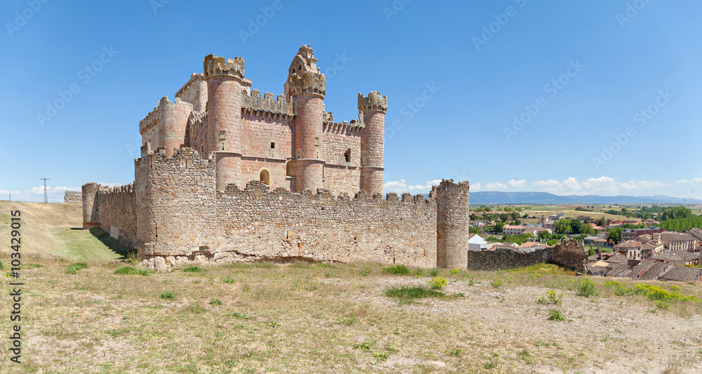Panoramic view on Castle of Turegano