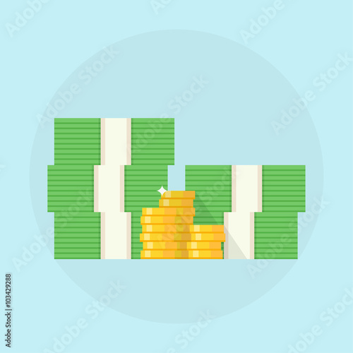 Cash vector illustration