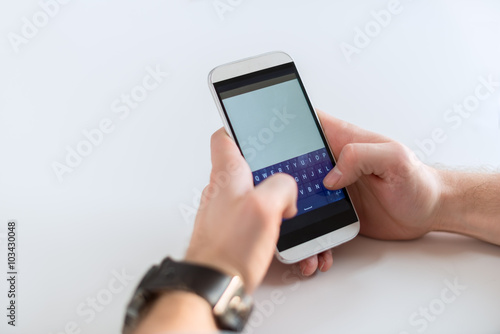 Wallpaper Mural Typing on Smart phone Torontodigital.ca