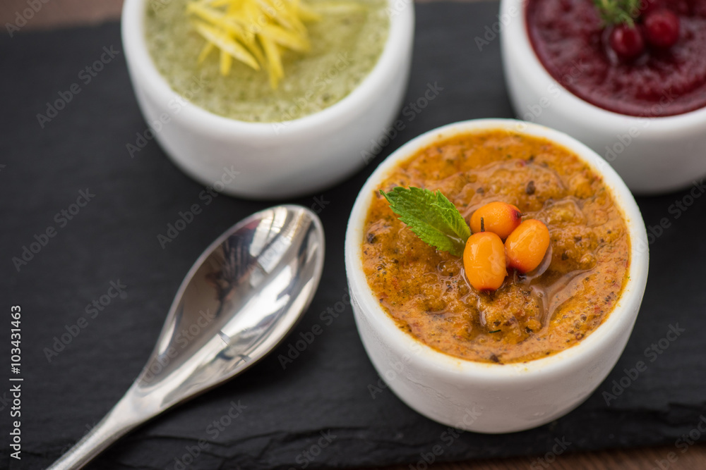 Refreshing lemon cranberry seabuckthorn sorbet Refreshing lemon cranberry seabuckthorn sorbet