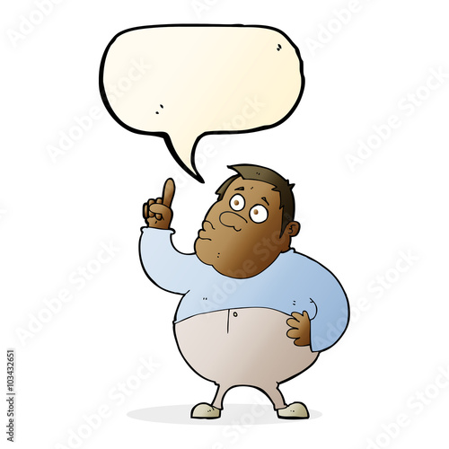 cartoon man asking question with speech bubble