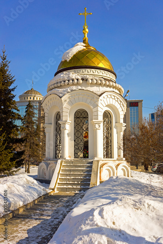 Chapel on the main square of Irkutsk, Siberia, Russia