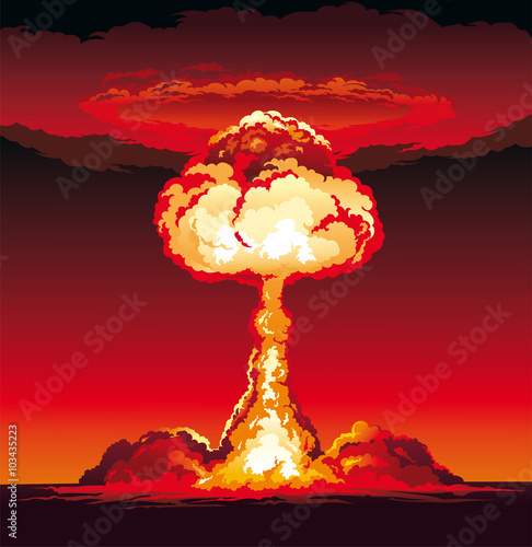 Mushroom Cloud of Nuclear Explosion photo