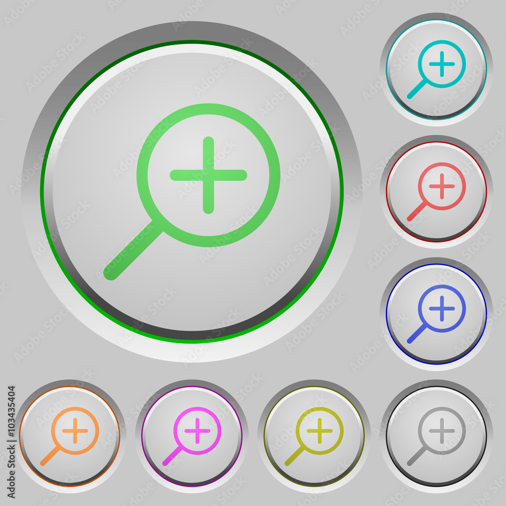 Obraz premium Zoom in push buttons