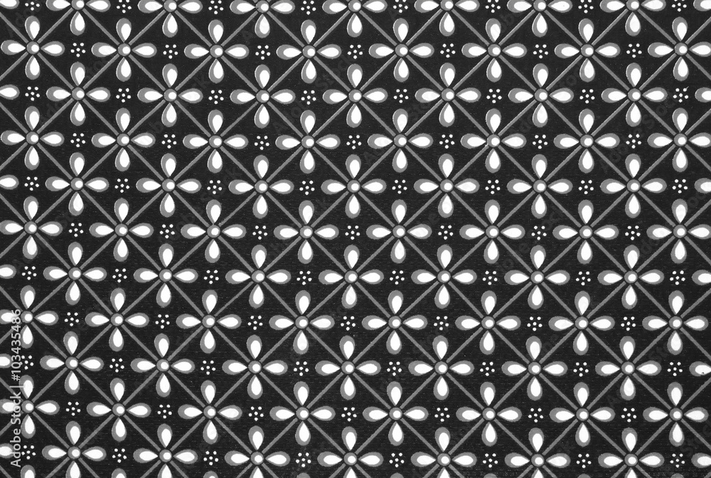 Pattern of beautiful Asean traditional batik in black and white. Pattern of beautiful Asean traditional batik in black and white.