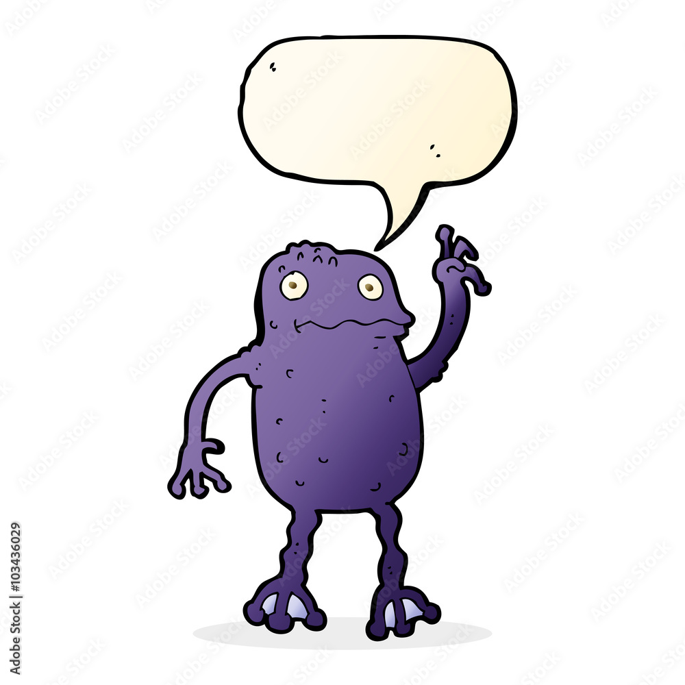 cartoon poisonous frog with speech bubble cartoon poisonous frog with speech bubble