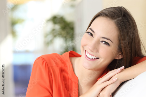 Free Download Beauty woman with perfect white teeth and smile - GFXLoad