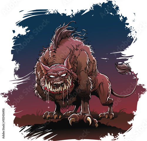 Werewolf

Monster of Halloween — Werewolf. It big terrible Hound from Hell.