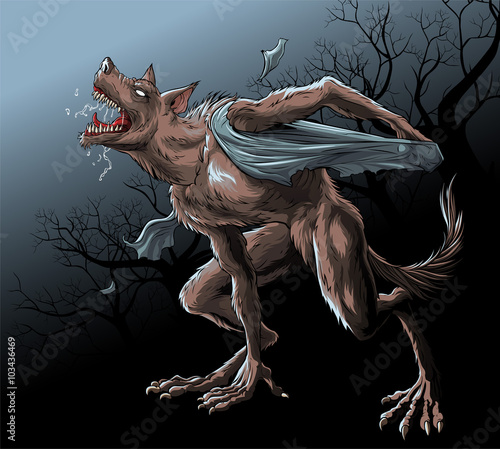 Werewolf reincarnation under the full moon.
