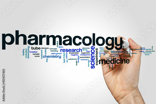 Pharmacology word cloud