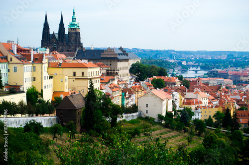 PRAGUE, CZECH REPUBLIC - AUGUST 21, 2012: view of Prague, Czech