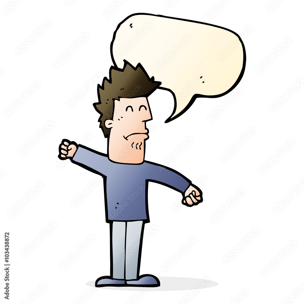 cartoon stressed man with speech bubble cartoon stressed man with speech bubble