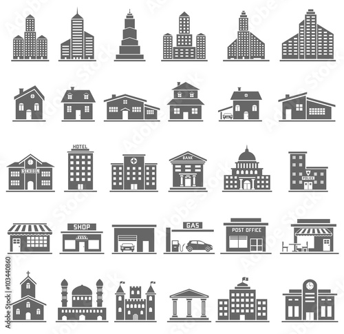 Building Icons Set