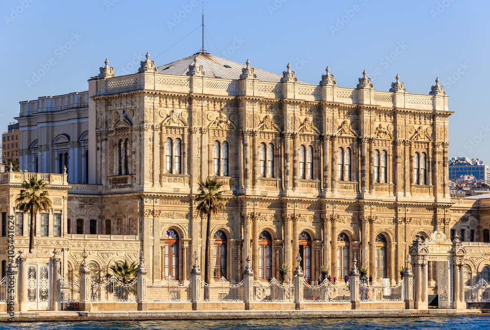 Dolmabahce palace, view from Marmara sea