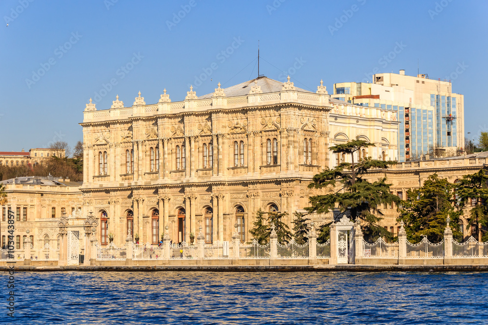 Dolmabahce palace, Istanbul, view from Marmara sea