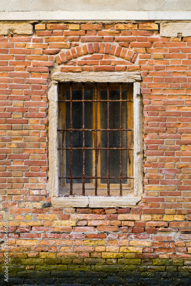 Old Windows in Venice with Bars