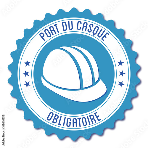 Logo port du casque obligatoire.